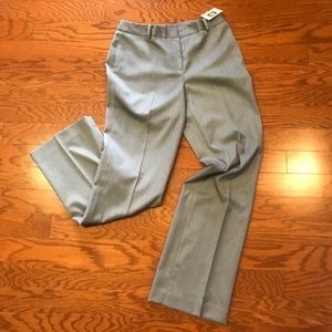 NWT Anne Klein size 6 pale grey heather trousers